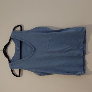 Light blue solid tank top